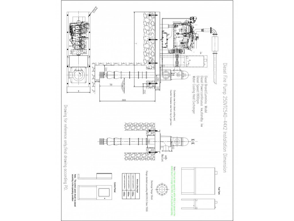 2000Gpm Vertical Turbine Fire Pump